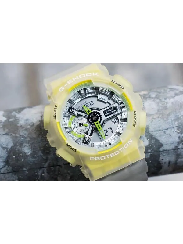 Часы CASIO G-Shock Analog-Digital 'White' — изображение 2 из 4, оттенок кремово-желтый