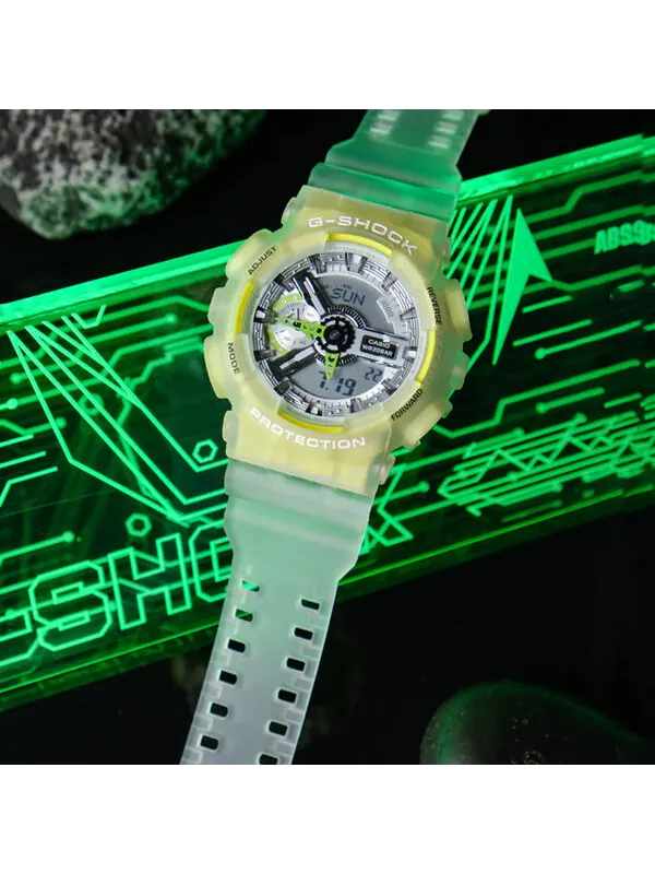 Часы CASIO G-Shock Analog-Digital 'Translucent Yellow' — изображение 3 из 4, оттенок желтый