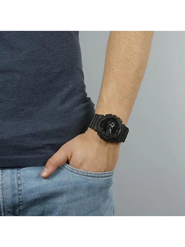Часы CASIO G-Shock Analog-Digital 'Black' — изображение 4 из 4, оттенок черный