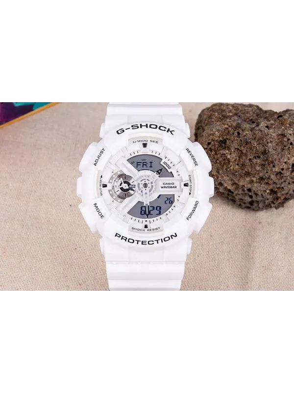 Часы CASIO G-Shock Analog-Digital 'White' — изображение 2 из 4, оттенок белый