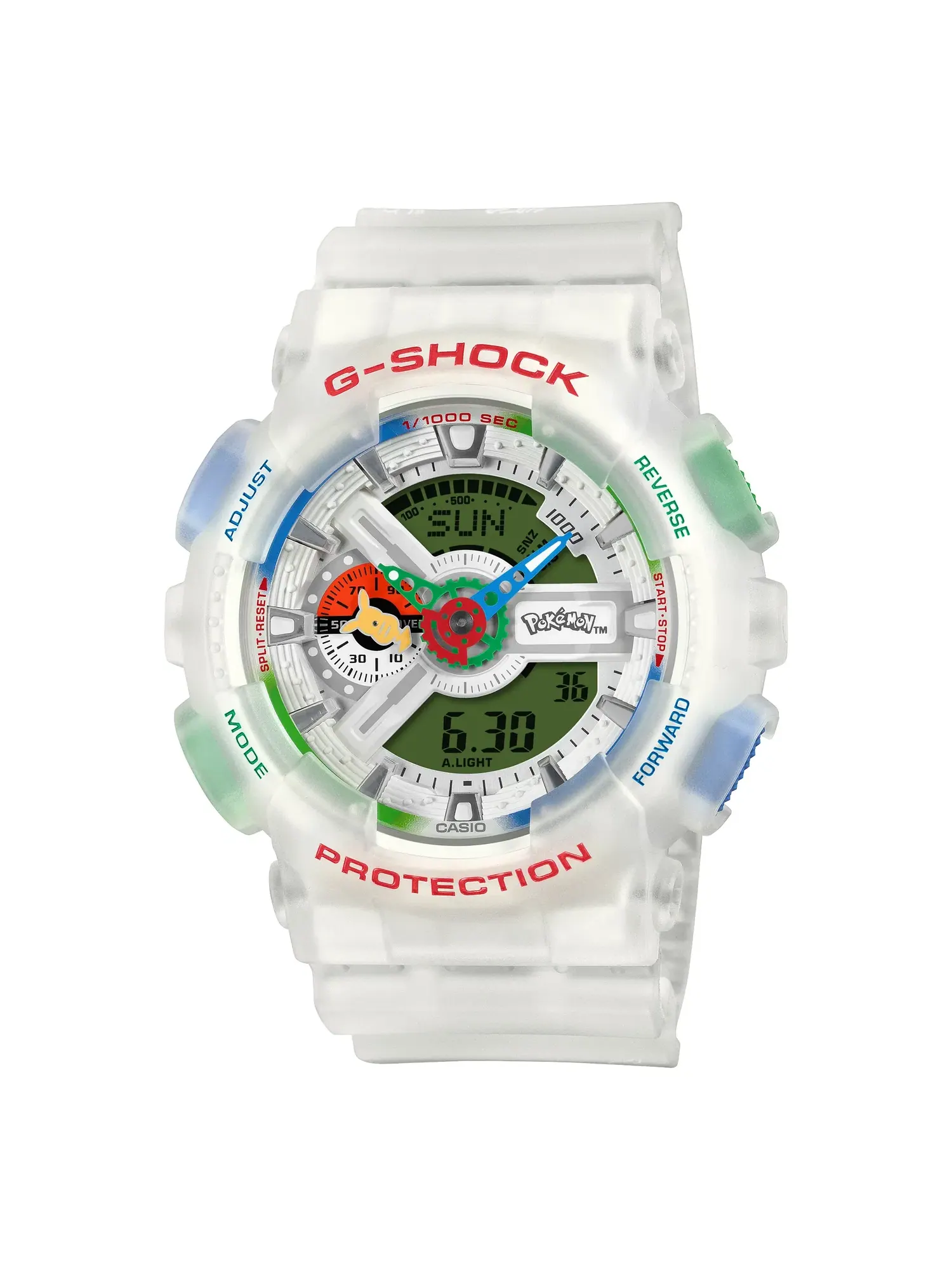 Мужские часы с ударопрочным корпусом G-Shock GA-110PKM-7A CASIO — изображение 1 из 10, оттенок белый