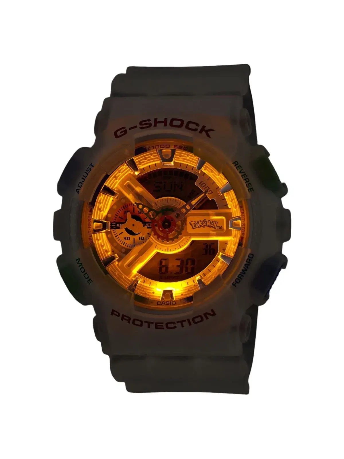 Мужские часы с ударопрочным корпусом G-Shock GA-110PKM-7A CASIO — изображение 2 из 10, оттенок белый