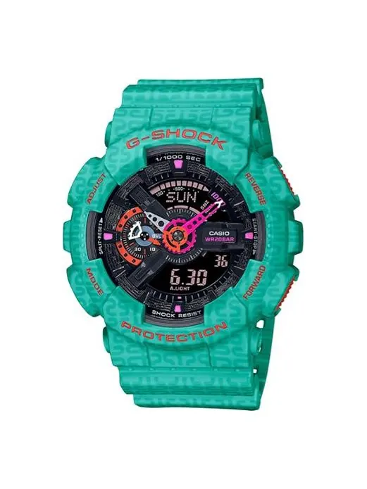Часы CASIO G-Shock Analog-Digital 'Green' — изображение 1 из 3, оттенок зеленый