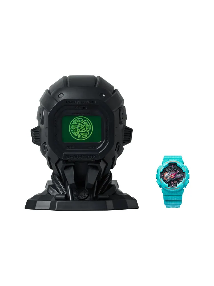 Часы CASIO G-Shock Analog-Digital 'Green Blue' — изображение 4 из 5, оттенок зеленый синий