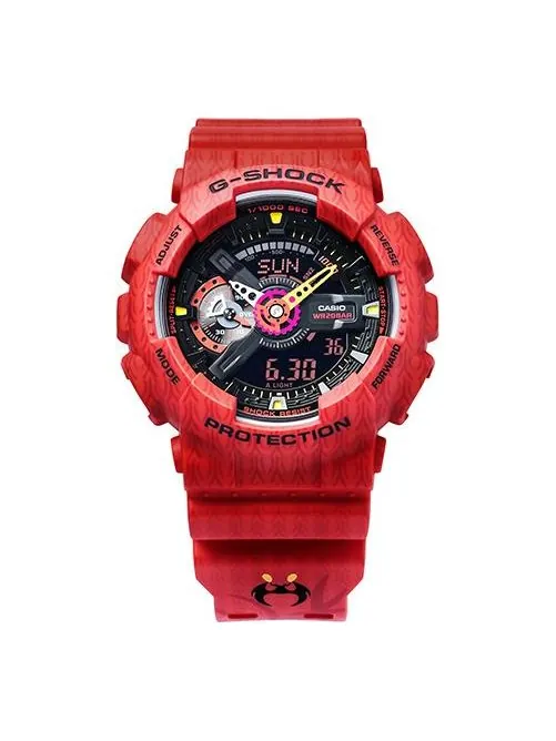 Часы CASIO G-Shock Analog-Digital 'Red' — изображение 1 из 6, оттенок красный