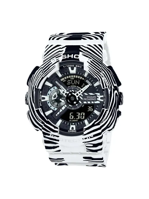 Часы CASIO G-Shock Analog-Digital 'White' — изображение 1 из 4, оттенок черный/белый