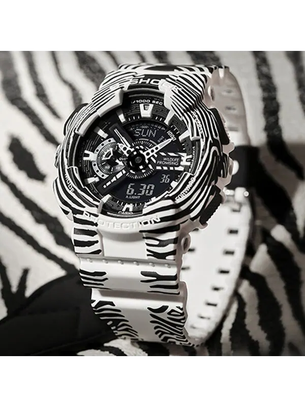 Часы CASIO G-Shock Analog-Digital 'White' — изображение 3 из 4, оттенок черный/белый