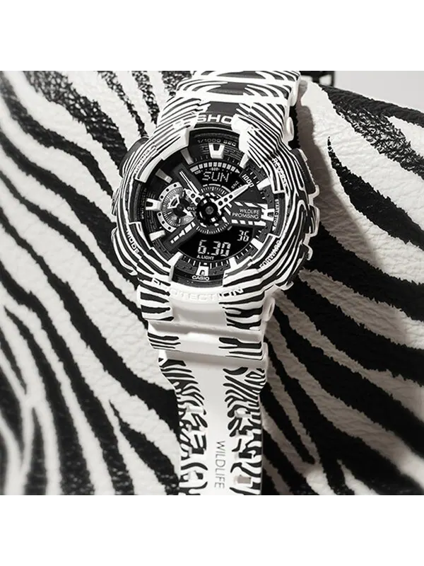 Часы CASIO G-Shock Analog-Digital 'White' — изображение 4 из 4, оттенок черный/белый