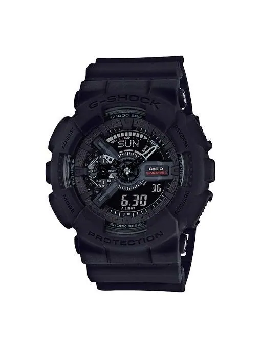 Часы CASIO G-Shock Analog-Digital 'Black' — изображение 1 из 2, оттенок синий