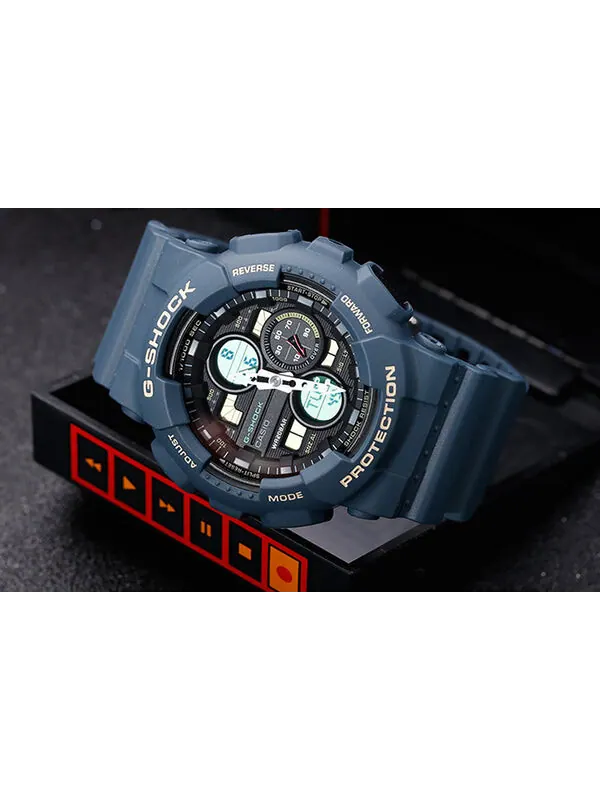 Часы CASIO G-Shock Analog-Digital 'Blue' — изображение 4 из 4, оттенок зеленый