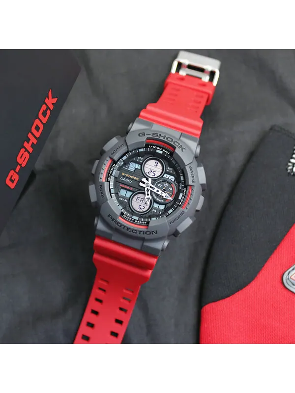 Часы CASIO G-Shock Analog-Digital 'Red' — изображение 3 из 3, оттенок красный