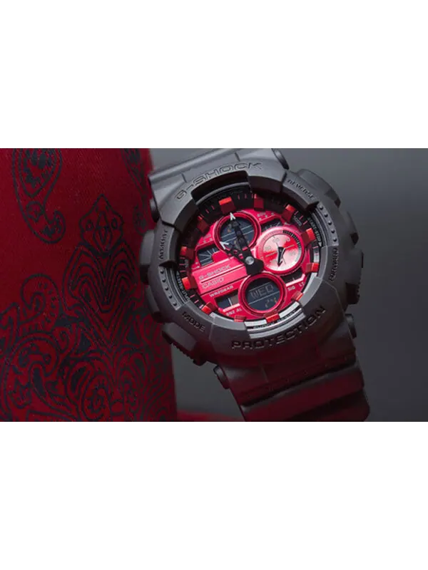Часы CASIO G-Shock Analog-Digital 'Black' — изображение 3 из 4, оттенок черный/красный