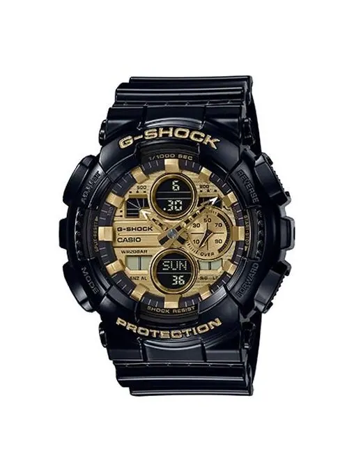 Часы CASIO G-Shock Analog-Digital 'Black Gold' — изображение 1 из 4, оттенок золотистый