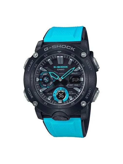 Часы CASIO G-Shock Analog-Digital 'Black Blue' — изображение 1 из 5, оттенок черный синий