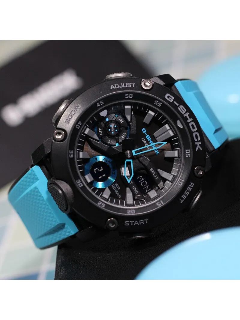Часы CASIO G-Shock Analog-Digital 'Black Blue' — изображение 2 из 5, оттенок черный синий