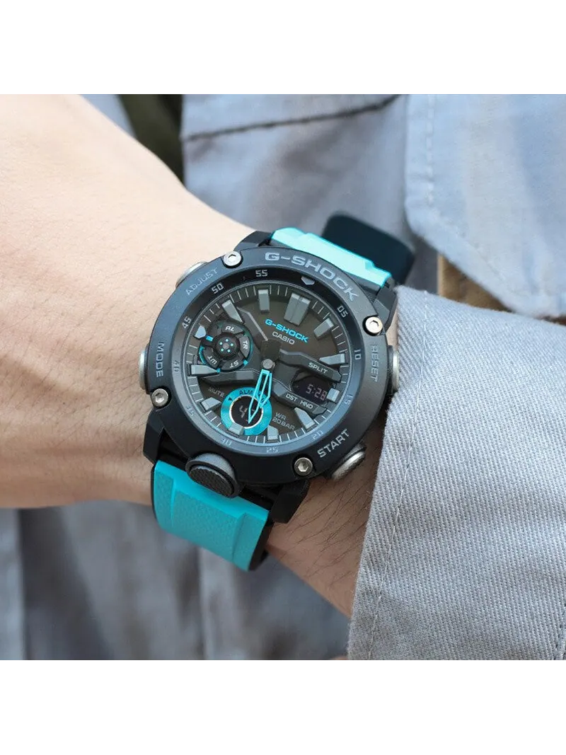 Часы CASIO G-Shock Analog-Digital 'Black Blue' — изображение 4 из 5, оттенок черный синий