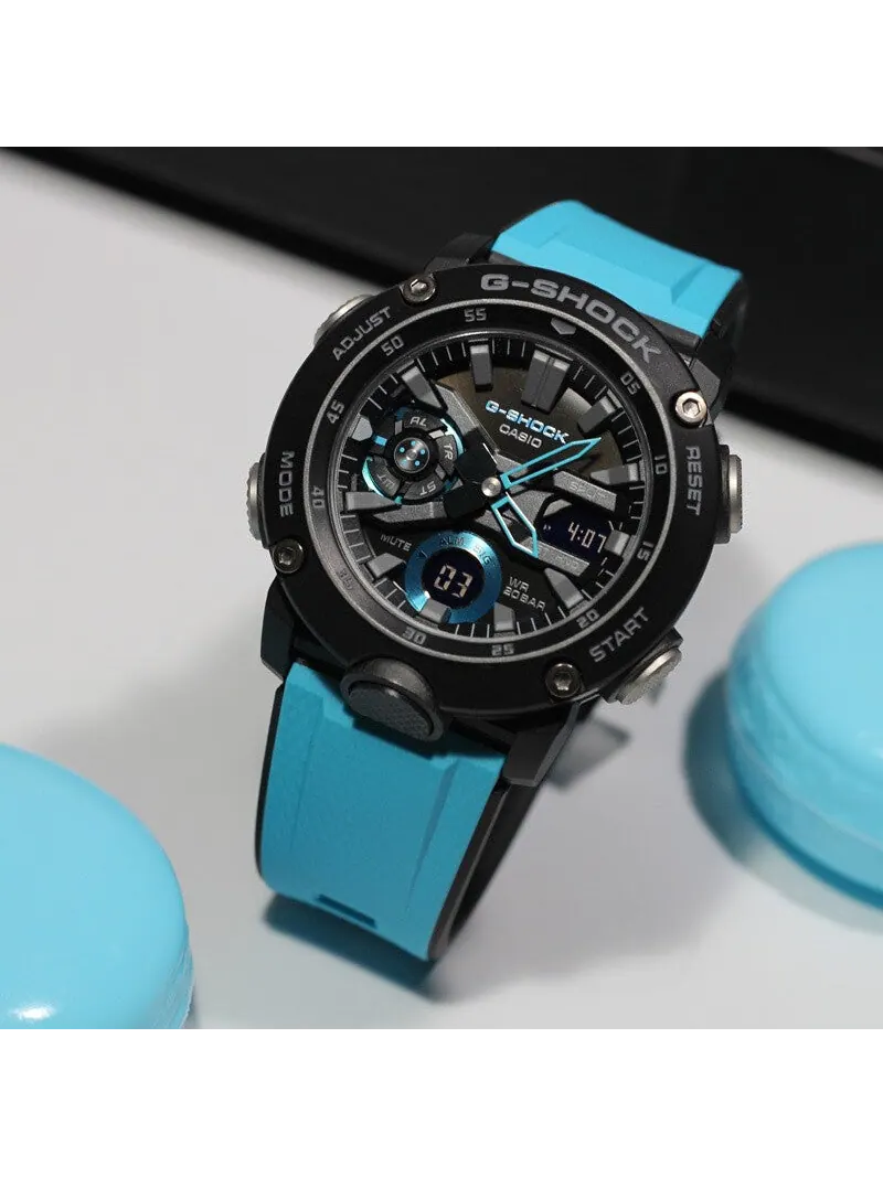 Часы CASIO G-Shock Analog-Digital 'Black Blue' — изображение 5 из 5, оттенок черный синий