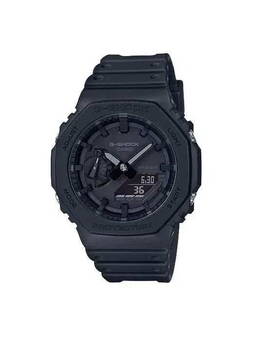 Аналогово-цифровые часы CASIO G-Shock 2100 Series , черный цвет, GA-2100-1A1 — изображение 1 из 10