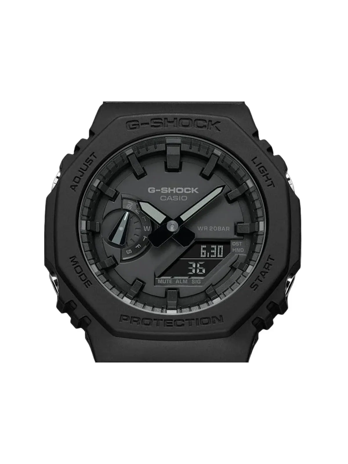 Аналогово-цифровые часы CASIO G-Shock 2100 Series , черный цвет, GA-2100-1A1 — изображение 2 из 10