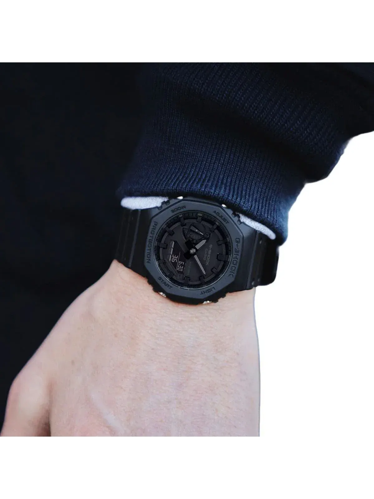 Аналогово-цифровые часы CASIO G-Shock 2100 Series , черный цвет, GA-2100-1A1 — изображение 8 из 10
