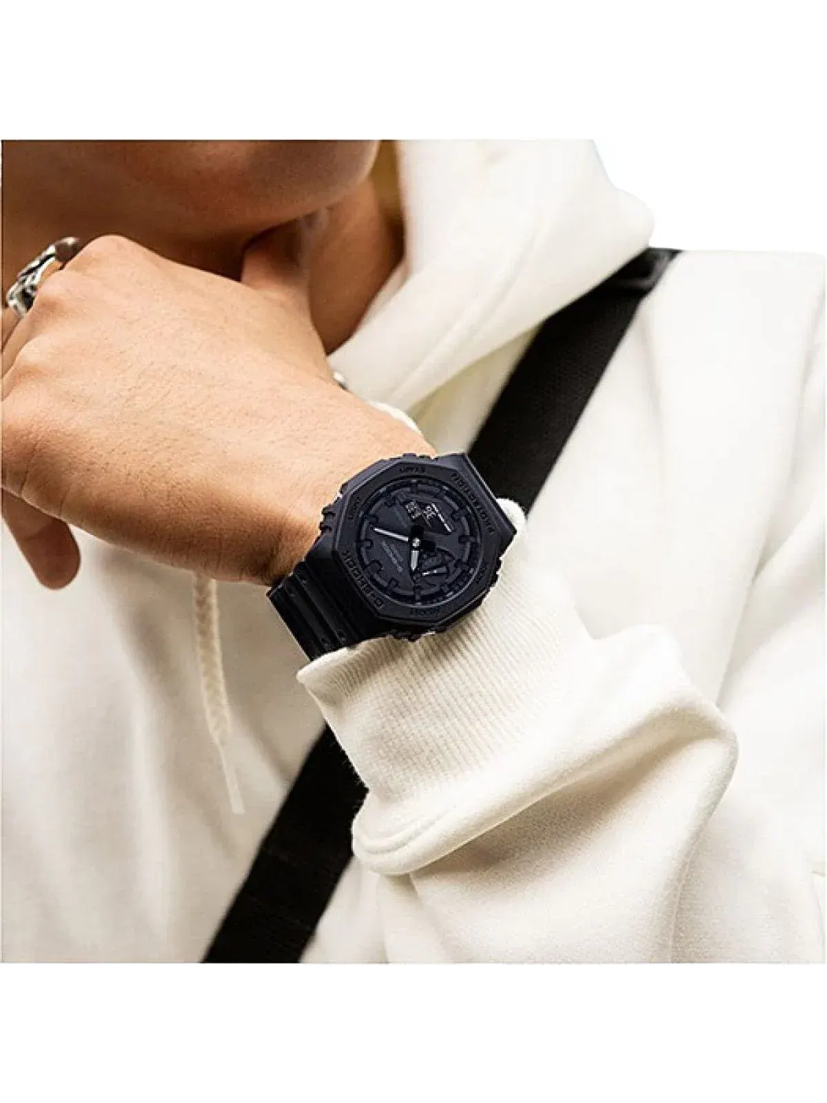 Аналогово-цифровые часы CASIO G-Shock 2100 Series , черный цвет, GA-2100-1A1 — изображение 10 из 10