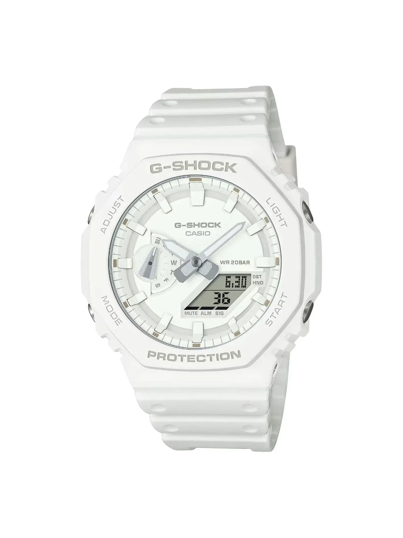 Часы CASIO G-Shock GA-2100 Series 'White' — изображение 1 из 4, оттенок белый
