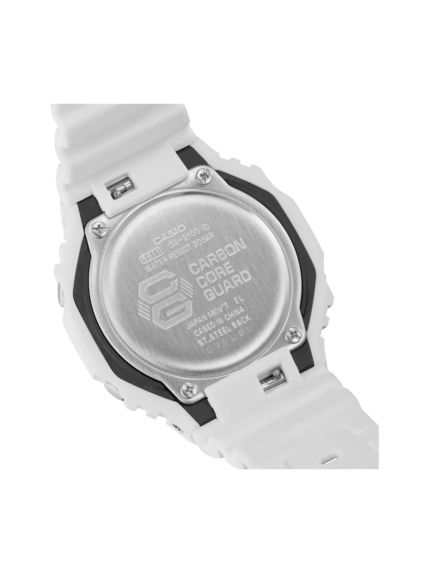 Часы CASIO G-Shock GA-2100 Series 'White' — изображение 3 из 4, оттенок белый