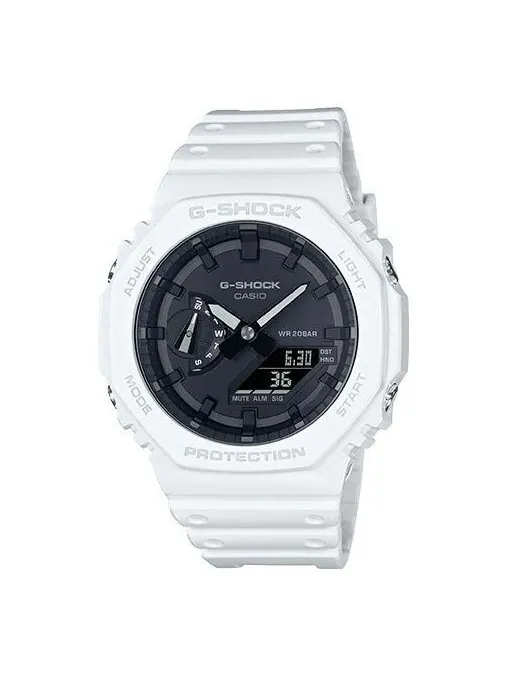 Часы CASIO G-Shock Analog-Digital 'White' — изображение 1 из 4, оттенок белый