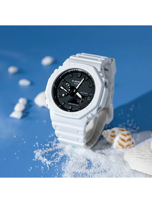 Часы CASIO G-Shock Analog-Digital 'White' — изображение 3 из 4, оттенок черный