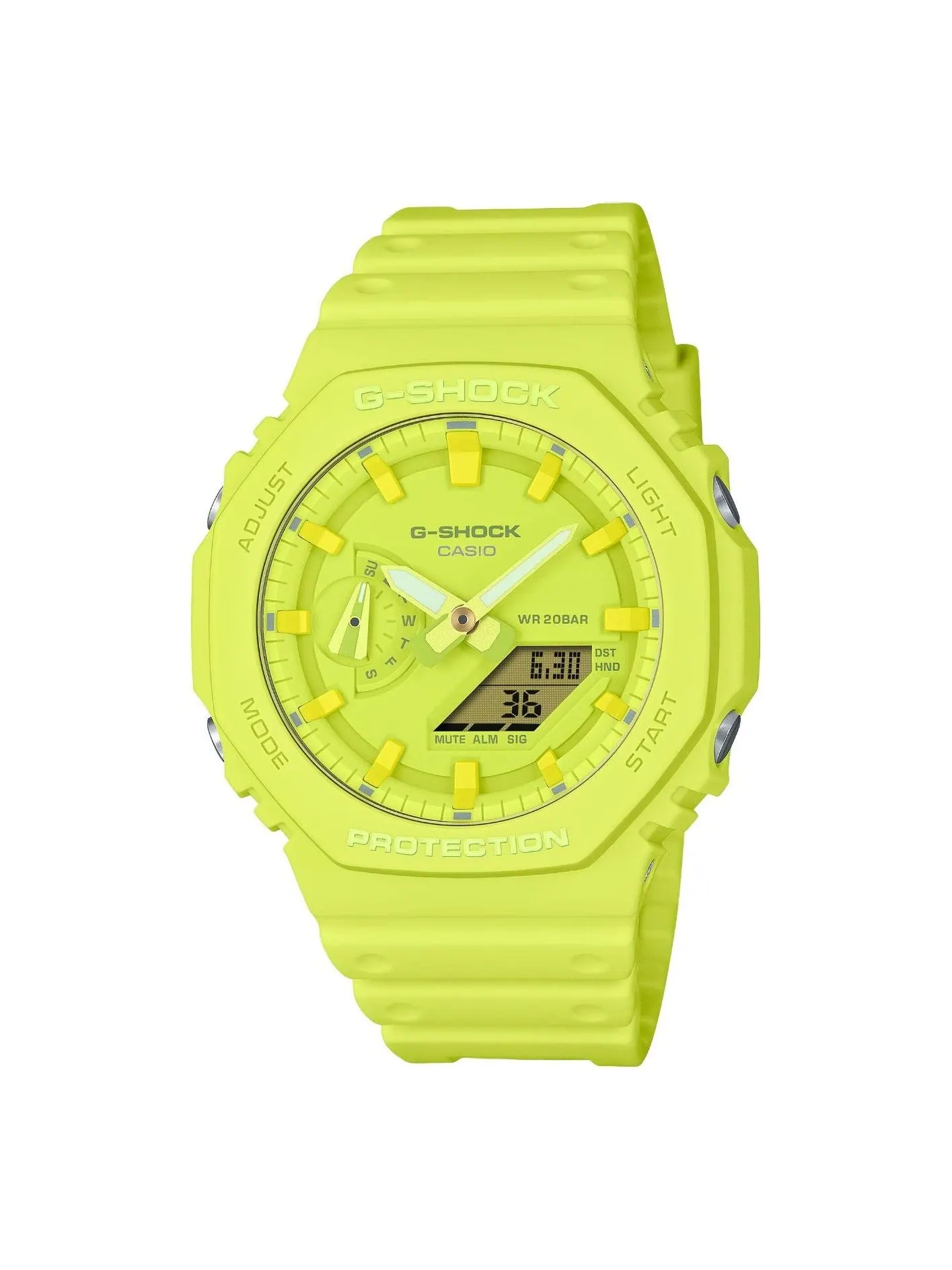 Casio G-Shock GA-2100 Series 'Yellow' — изображение 1 из 3, оттенок желтый