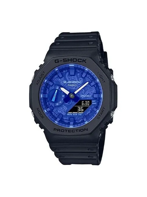 Часы CASIO G-Shock Analog-Digital 'Black Blue' — изображение 1 из 4, оттенок черный синий