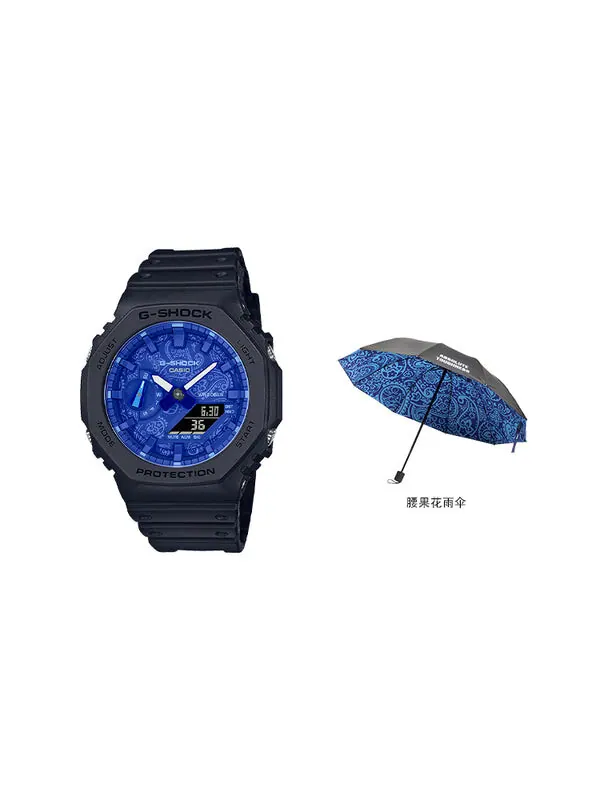 Часы CASIO G-Shock Analog-Digital 'Black Blue' — изображение 2 из 4, оттенок черный синий