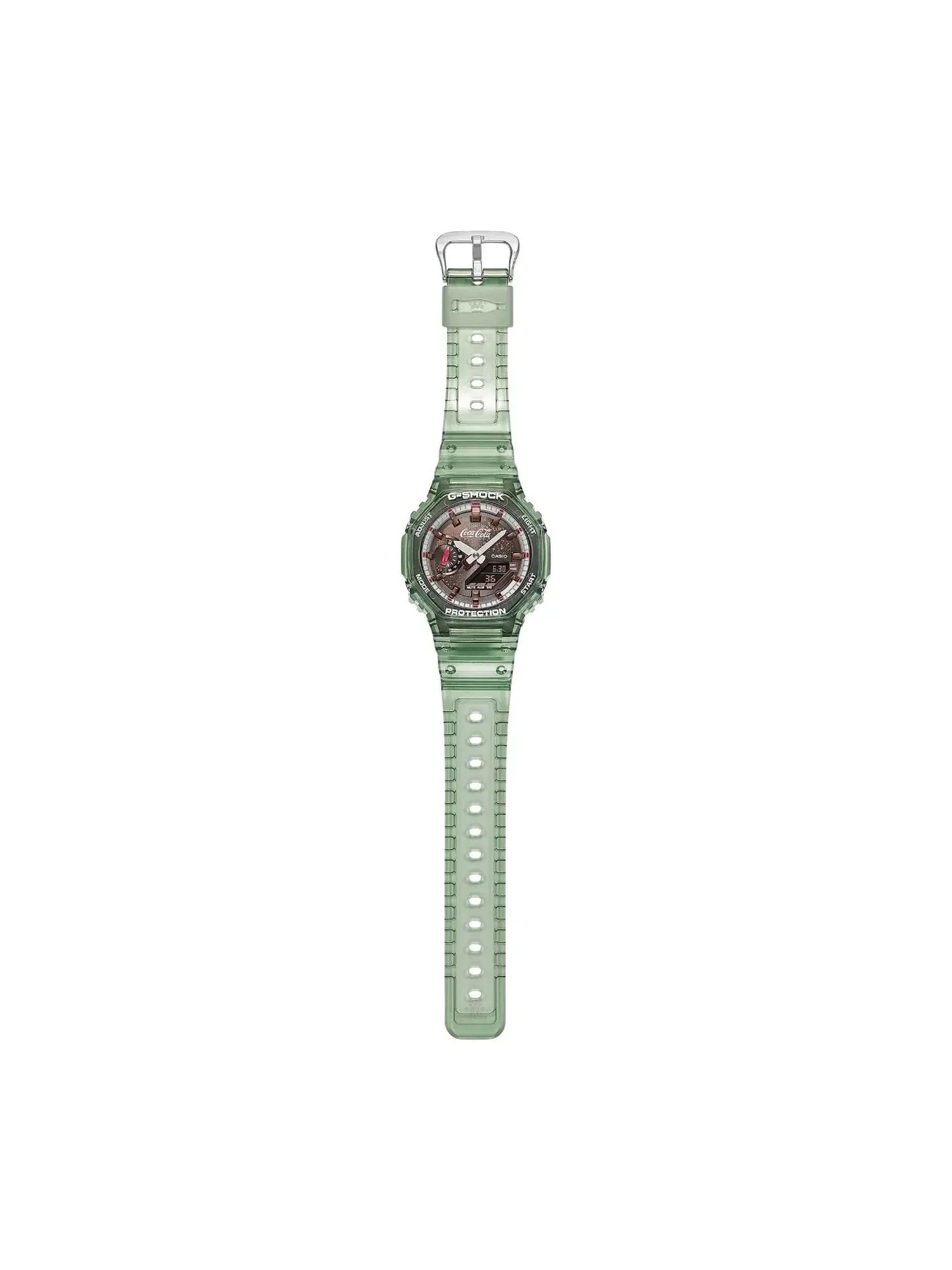 Часы CASIO x Coca-Cola 2100-Series G-Shock 'Green' GA-2100CC-3A — изображение 2 из 6, оттенок зеленый