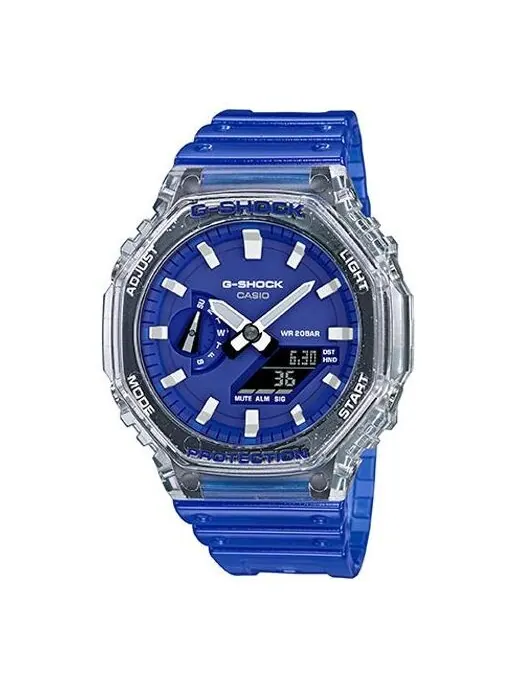 Часы CASIO G-Shock Analog-Digital 'Blue' — изображение 1 из 4, оттенок синий