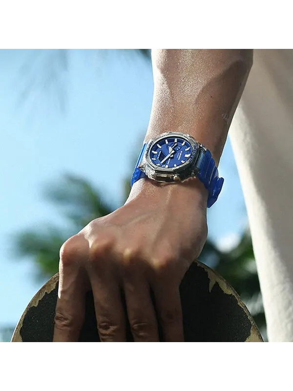 Часы CASIO G-Shock Analog-Digital 'Blue' — изображение 4 из 4, оттенок синий