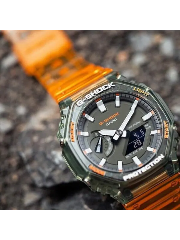 Часы CASIO G-Shock Analog-Digital 'Red' — изображение 4 из 4, оттенок оранжевый