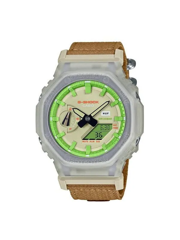 Часы CASIO G-Shock Analog-Digital 'Brown' — изображение 1 из 4, оттенок зеленый