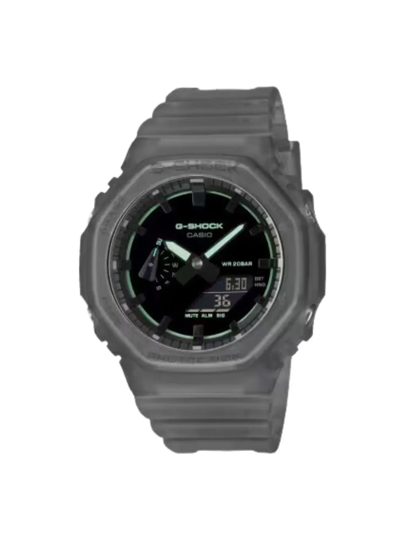 Часы CASIO G-Shock GA-2100 Series 'Grey Green' — изображение 1 из 6, оттенок серый