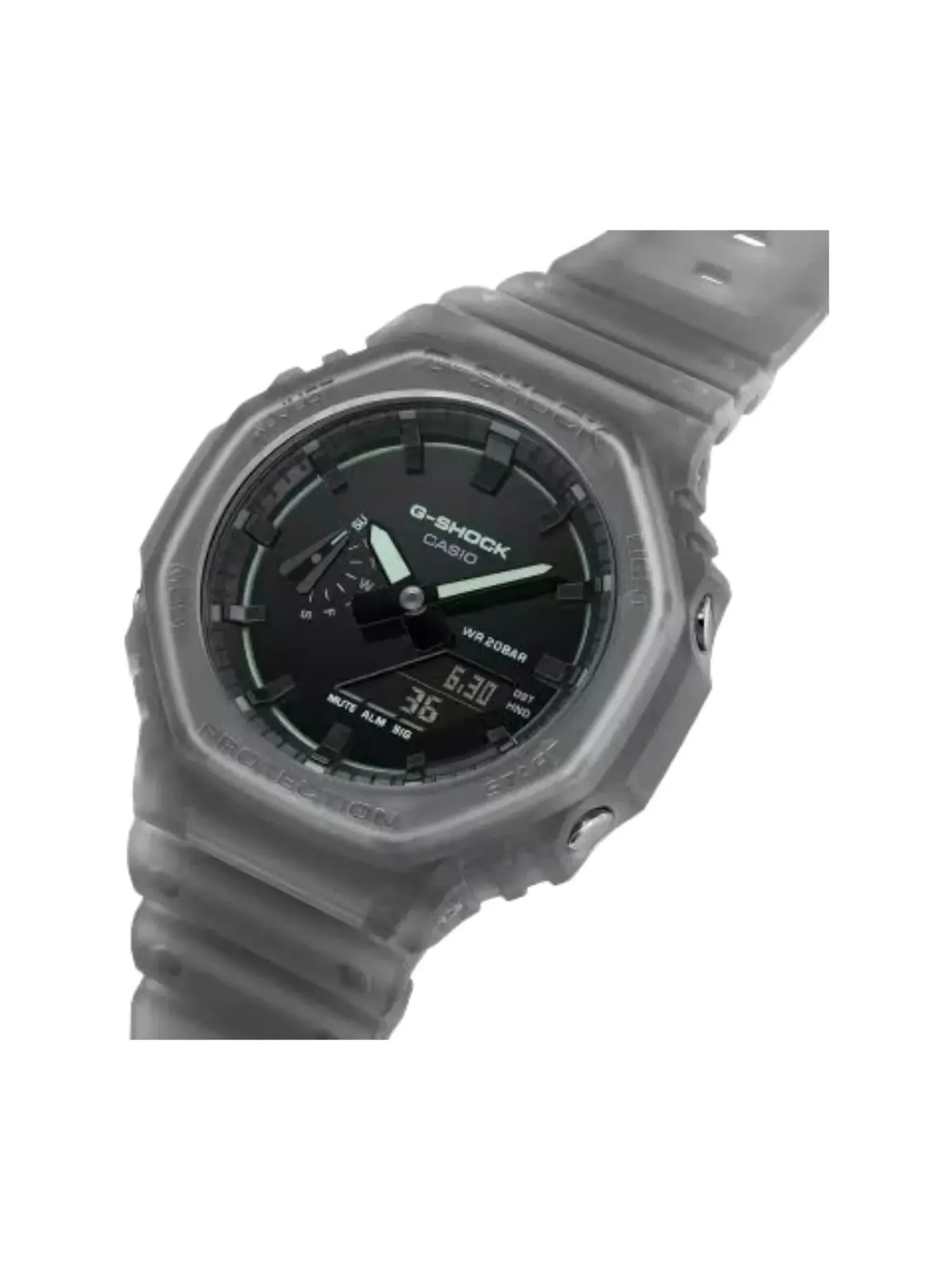 Часы CASIO G-Shock GA-2100 Series 'Grey Green' — изображение 3 из 6, оттенок серый