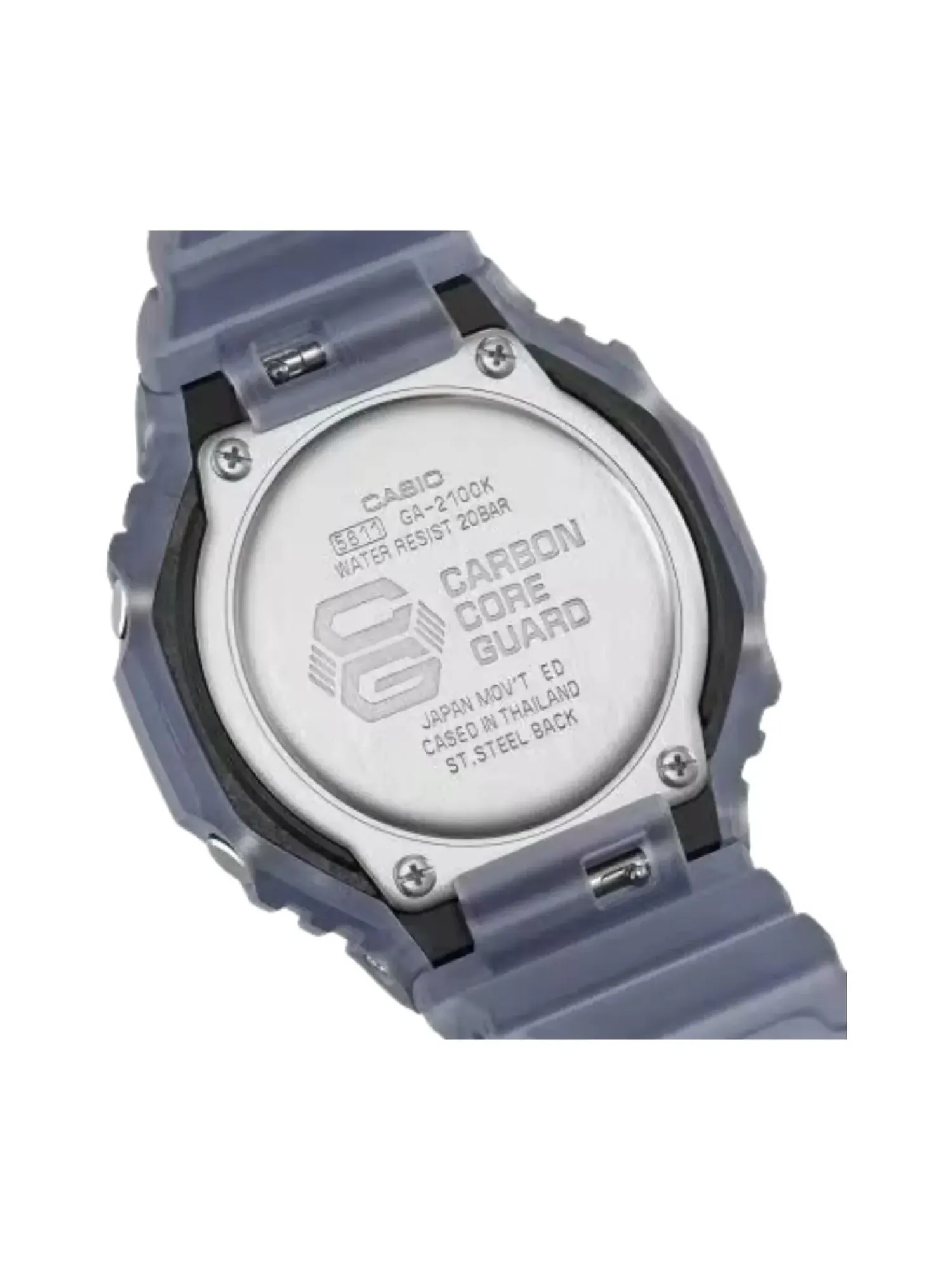 Часы CASIO G-Shock GA-2100 Series 'Blue Orange' — изображение 4 из 6, оттенок синий