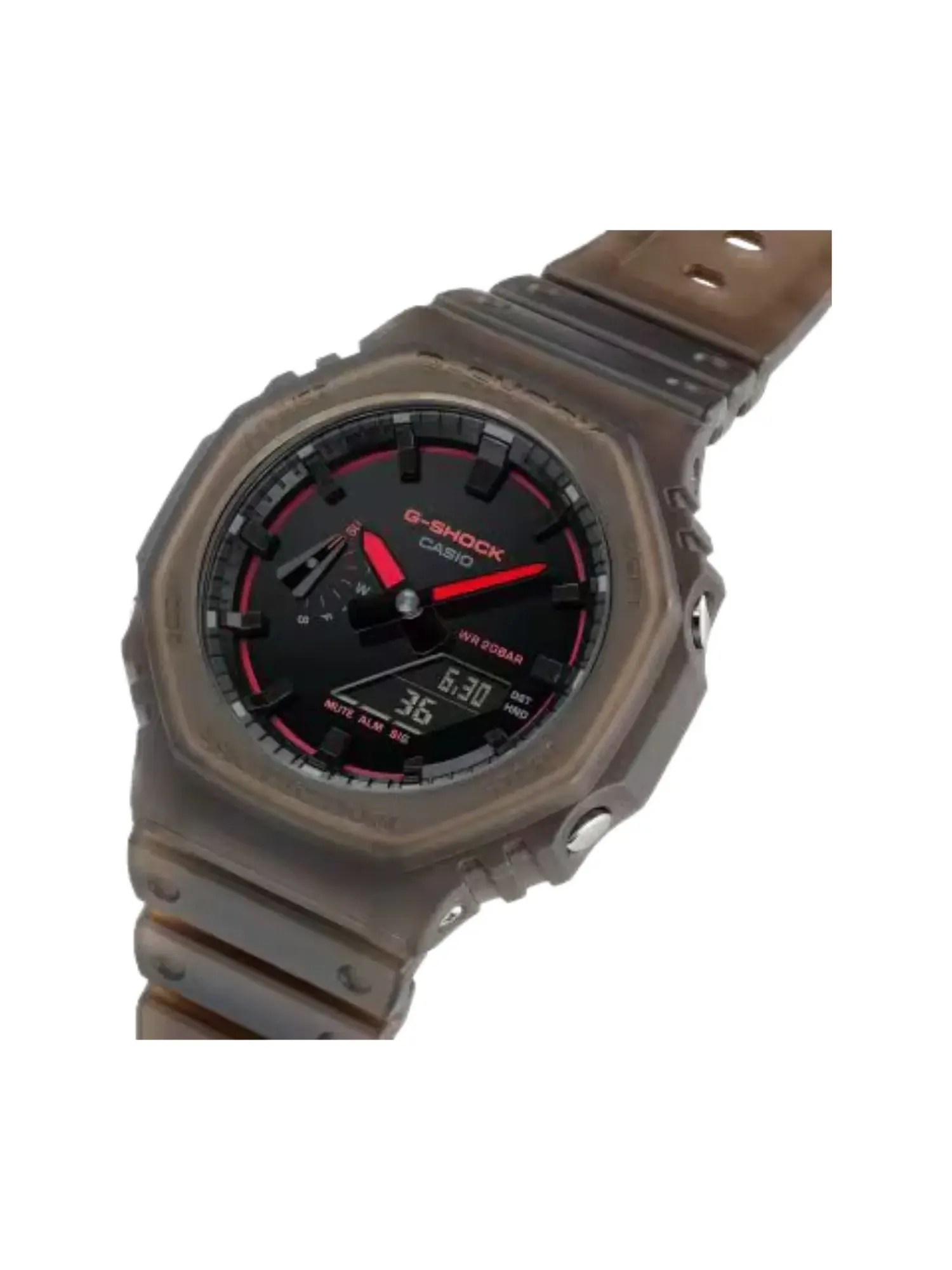 Часы CASIO G-Shock GA-2100 Series 'Brown Red' — изображение 3 из 6, оттенок коричневый