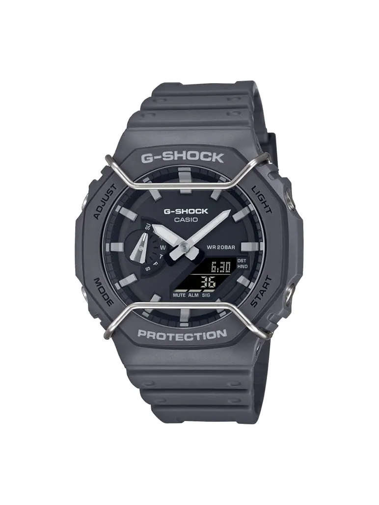 Часы CASIO G-Shock Analog-Digital 'Grey' — изображение 1 из 7, оттенок серый