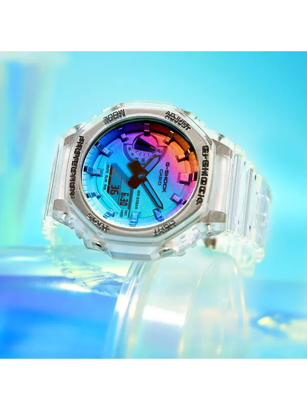 Часы CASIO G-Shock Analog-Digital 'White' — изображение 2 из 4, оттенок прозрачный белый