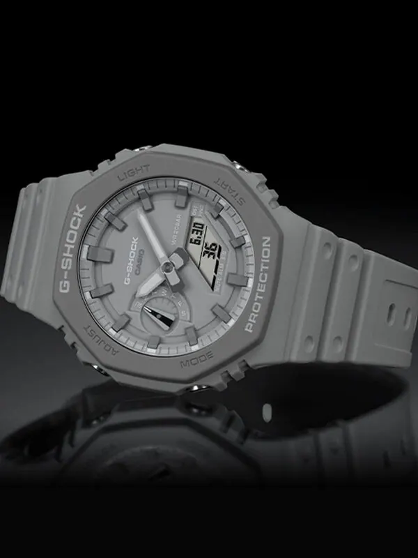 Часы CASIO G-Shock Analog-Digital 'Grey' — изображение 4 из 4, оттенок серый