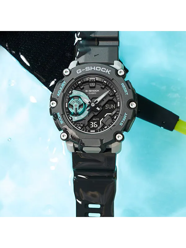 Часы CASIO G-Shock Analog-Digital 'Black' — изображение 3 из 4, оттенок зеленый
