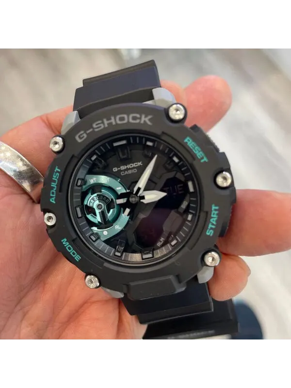 Часы CASIO G-Shock Analog-Digital 'Black' — изображение 4 из 4, оттенок зеленый