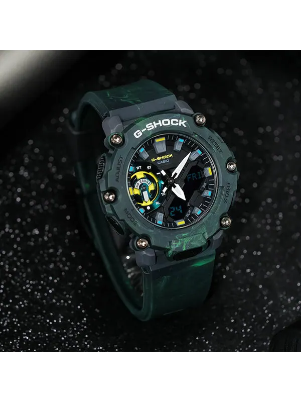 Часы CASIO G-Shock Analog-Digital 'Green' — изображение 4 из 4, оттенок зеленый