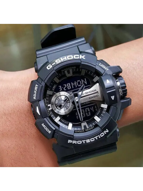 Часы CASIO G-Shock Analog-Digital 'Black' — изображение 4 из 4, оттенок черный
