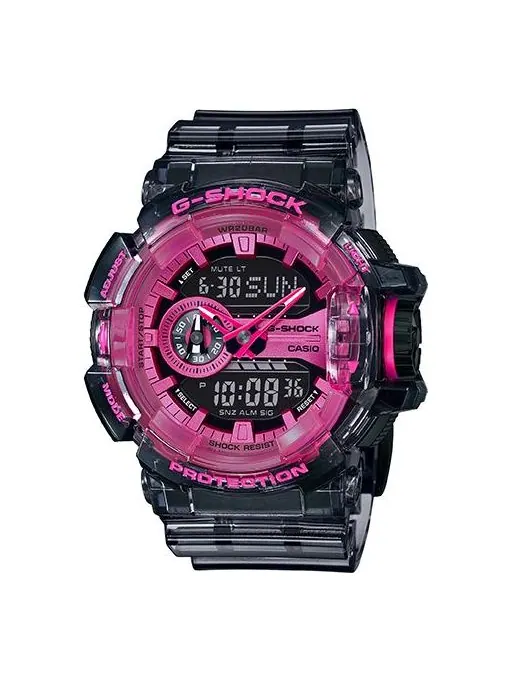 Часы CASIO G-Shock Analog-Digital 'Black Pink' — изображение 1 из 5, оттенок черный розовый