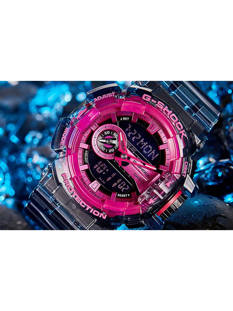 Часы CASIO G-Shock Analog-Digital 'Black Pink' — изображение 3 из 5, оттенок черный розовый